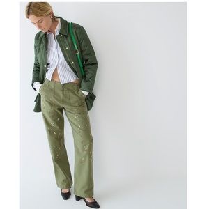 J. Crew Olive Green Straight Leg Pants